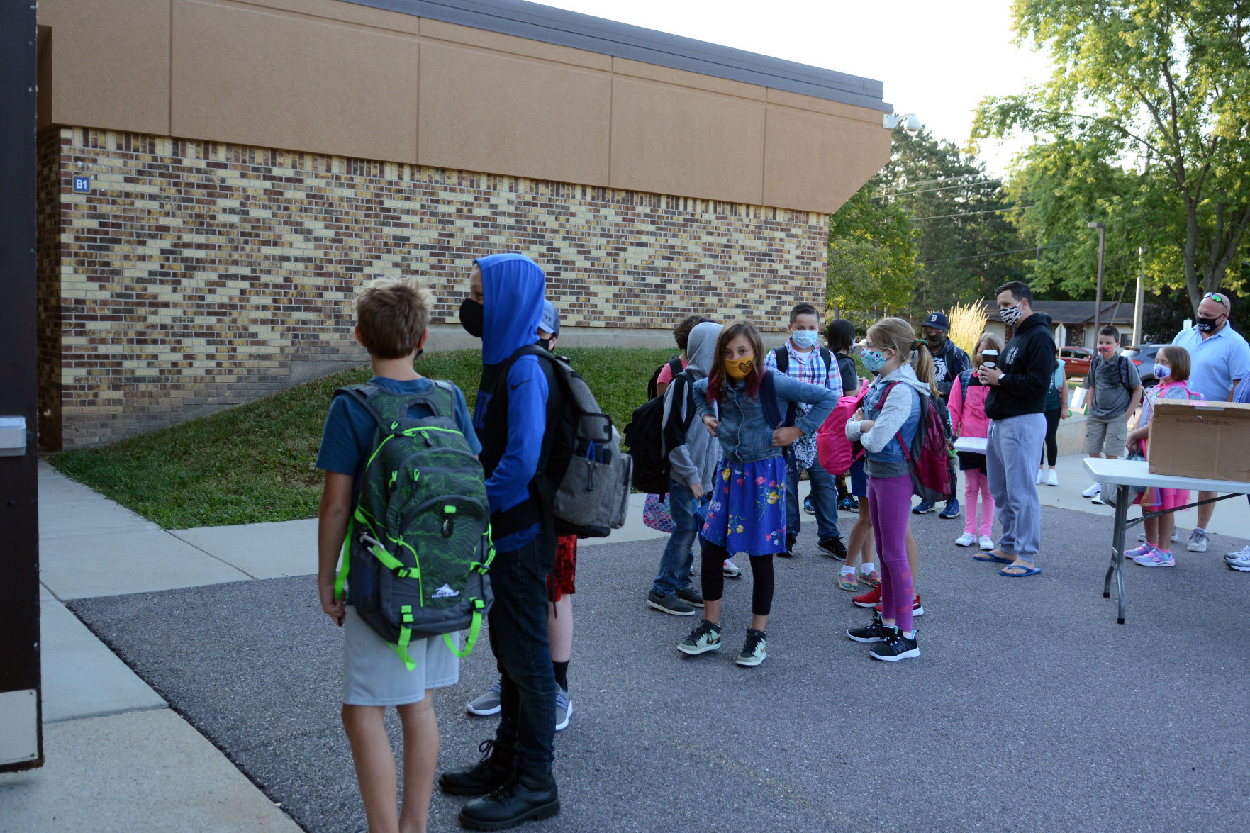 First day of school 2020 in Baraboo